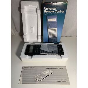 Universal Television Remote- Vintage Realistic Eight-In-One 15-1901A-New Blk NOS